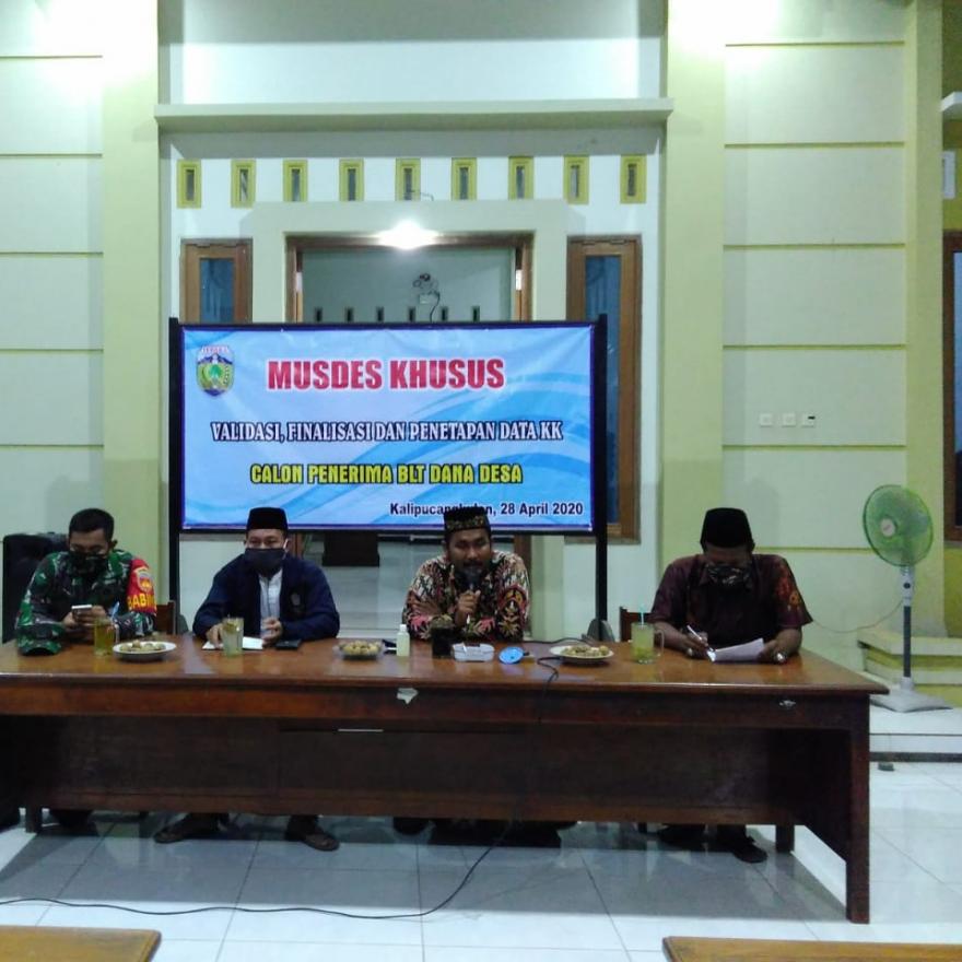 Musdes Khusus Validasi,Finalisasi Dan Penetapan Data KK